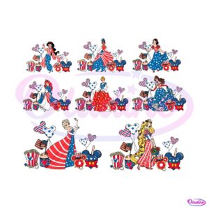 patriot-disney-princess-drink-and-food-4th-of-july-bundle-svg