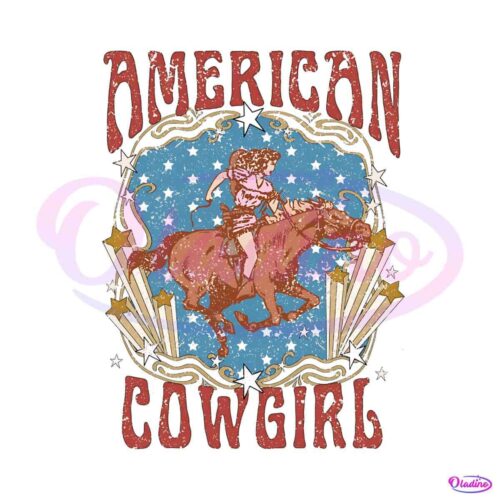 western-country-american-girl-4th-of-july-png-silhouette-file