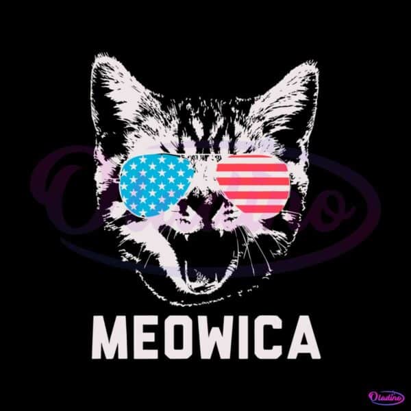 independence-day-funny-meowica-svg-graphic-design-file