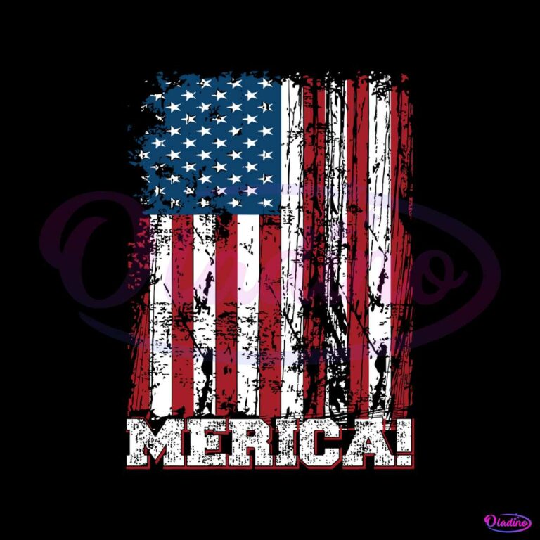 4th Of July Merica Flag Svg Independence Day Svg Cricut File 2268