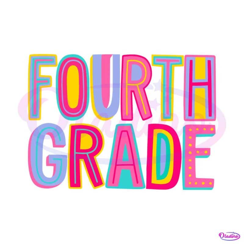 fourth-grade-rainbow-svg-back-to-school-svg-digital-file