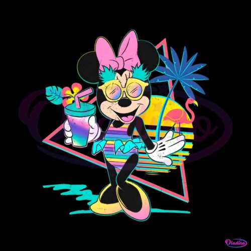 retro-80s-disney-minnie-mouse-unicorn-stripes-pineapples-png