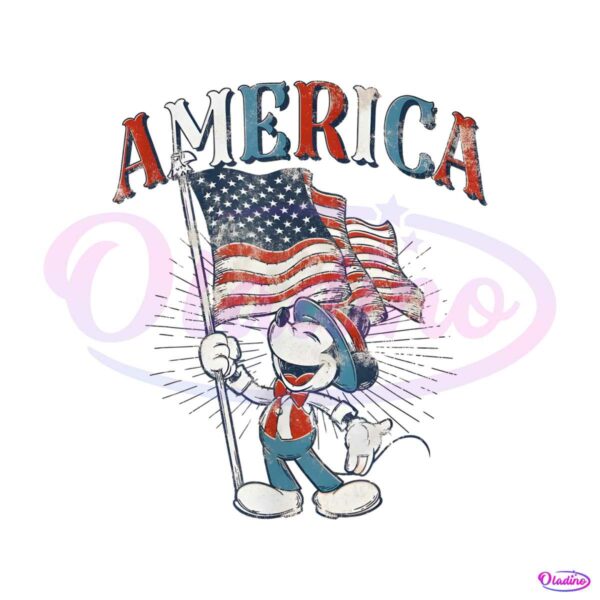 patriotic-america-mickey-mouse-with-flag-png-silhouette-file