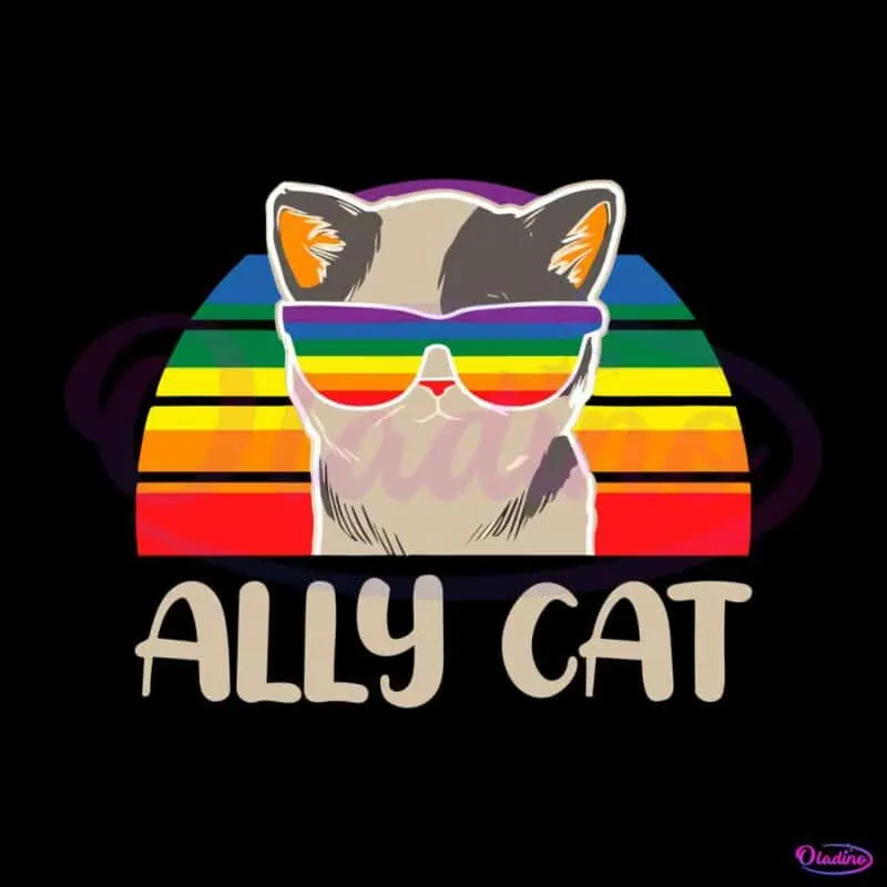 lgbt-ally-cat-vintage-lgbtq-cat-svg-graphic-design-files