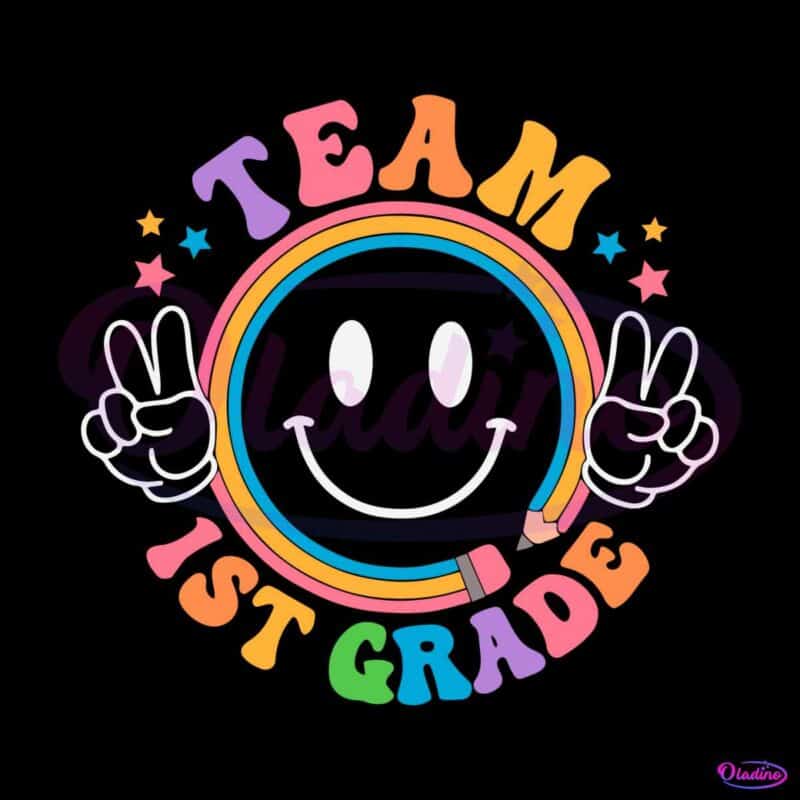 team-first-grade-team-kindergarten-svg-digital-cricut-file