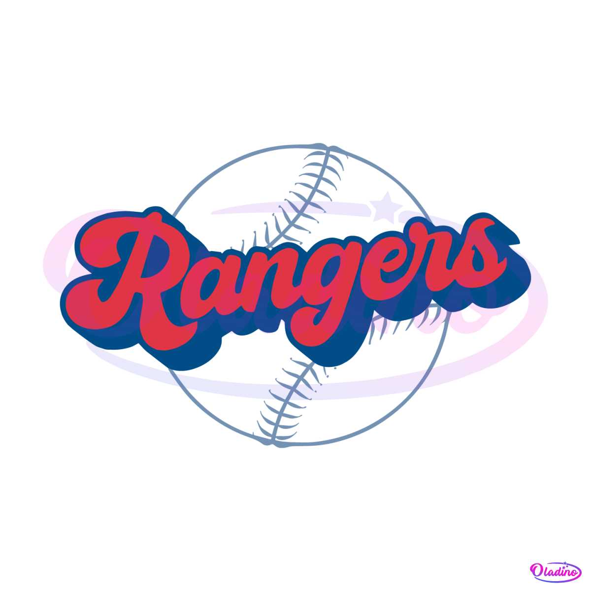 Texas Rangers logo Digital File (SVG cutting file + pdf+png+dxf)