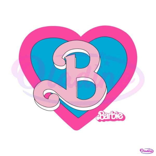 Barbie heart Louis Vuitton SVG, Barbie doll LV logo SVG, Barbie movie SVG,  Barbie heart SVG