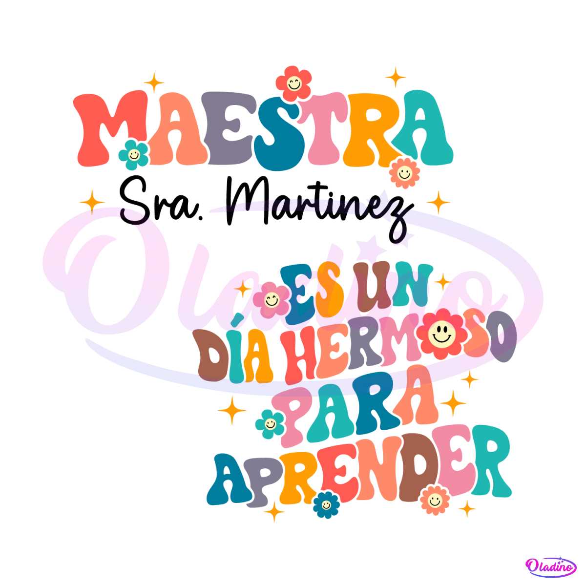 Personalized Maestra Its A Beautiful Day For Learning SVG