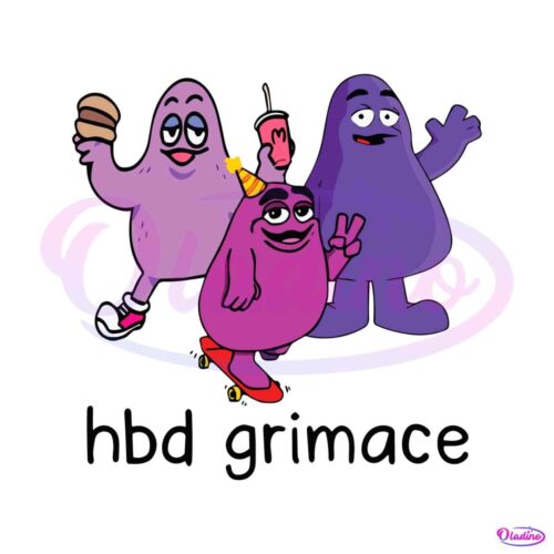 funny-hbd-grimace-grimace-meme-svg-graphic-design-file