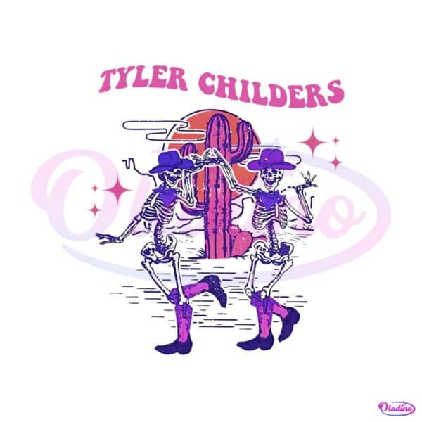 tyler-childers-skeleton-neon-boho-style-png-silhouette-file