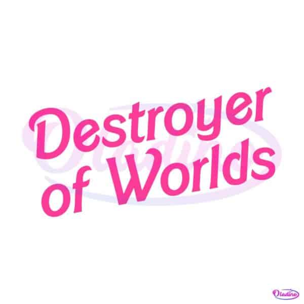 barbie-destroyer-of-worlds-in-pink-svg-graphic-design-file
