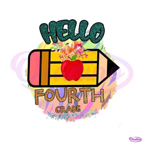 hello-fourth-grade-first-day-school-png-silhouette-file