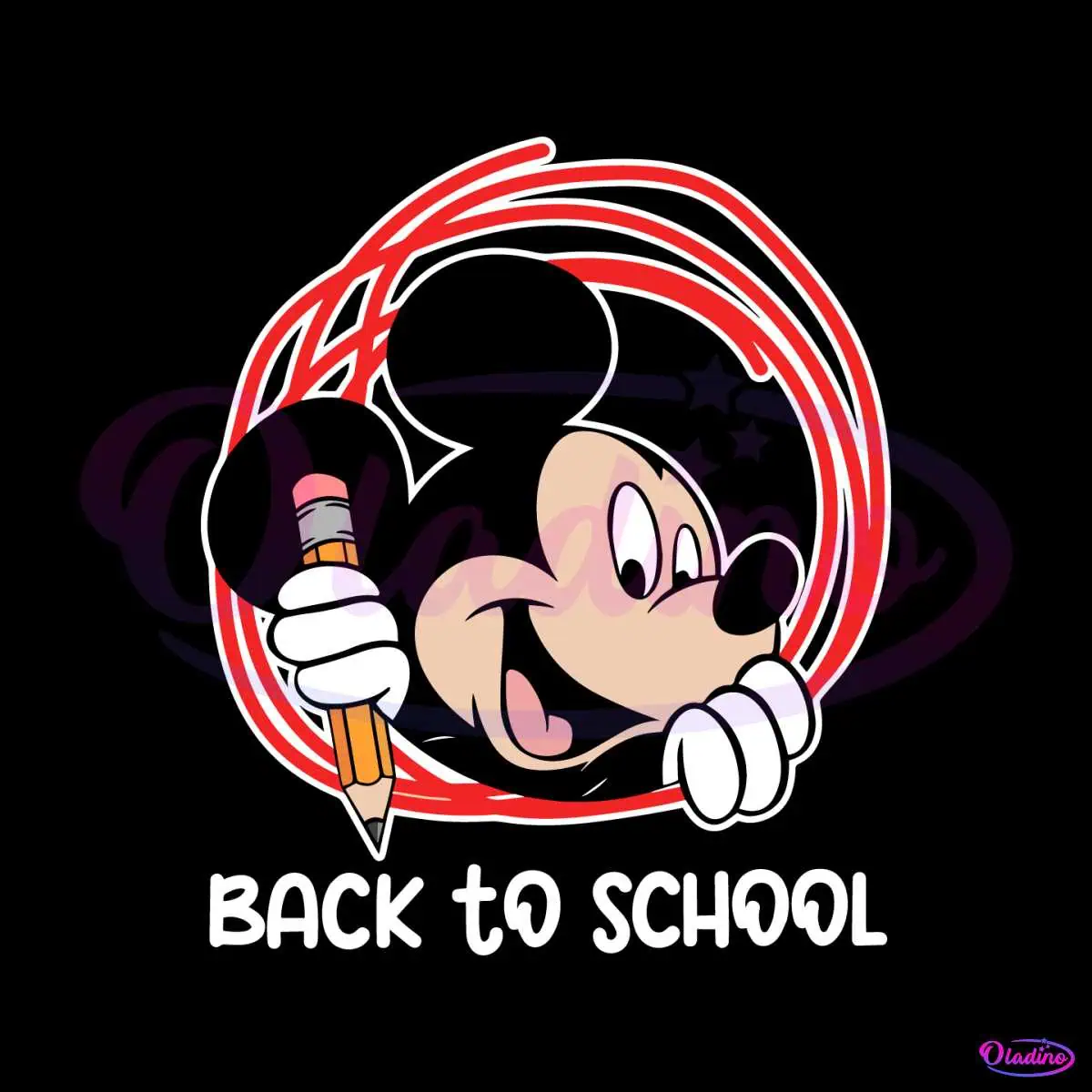 Mickey Back To School SVG Disneyland School SVG Digital Files - Oladino