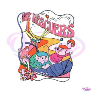 retro-70s-the-rescuers-bernard-bianca-mouse-leaf-boat-svg