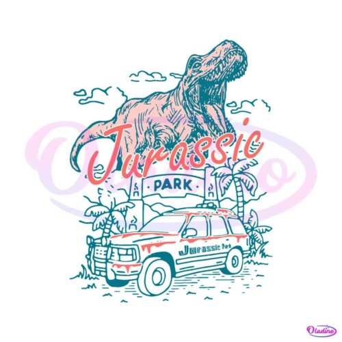 jurassic-park-vintage-t-rex-break-out-svg-file-for-cricut