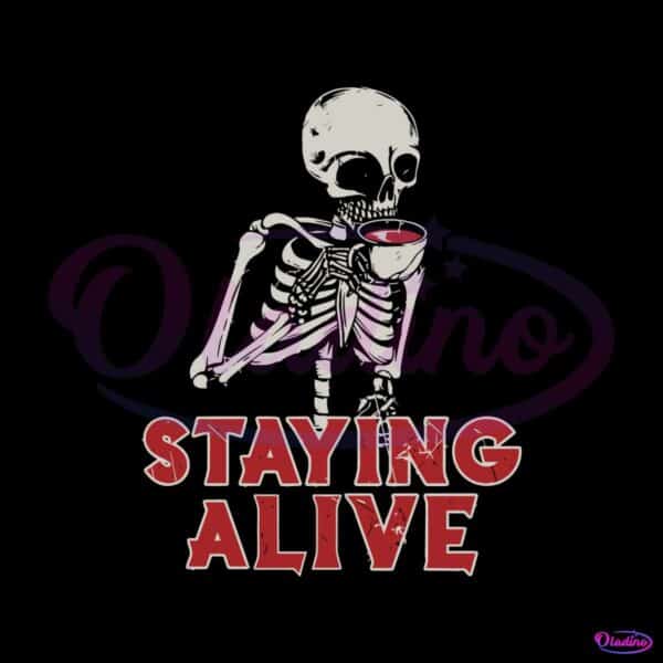 staying-alive-svg-vintage-spooky-season-svg-cutting-digital-file