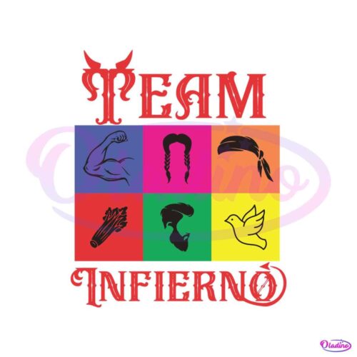 team-infierno-svg-la-casa-de-los-famosos-svg-digital-cricut-file