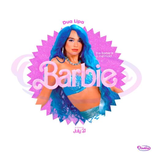 dua-lipa-barbie-2023-png-mermaid-barbie-png-silhouette-file