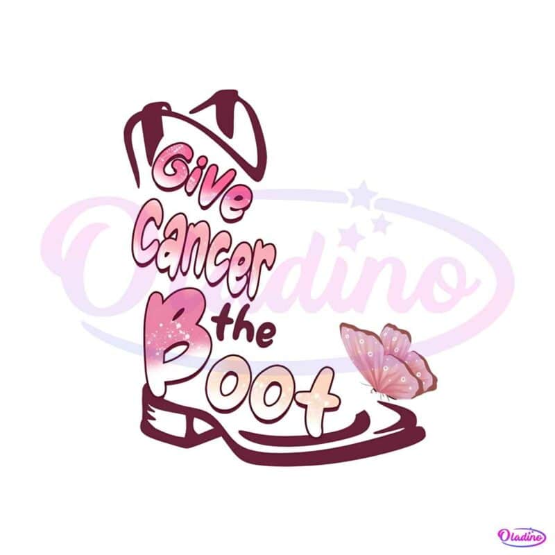 give-cancer-the-boot-vintage-svg-cancer-awareness-png-file