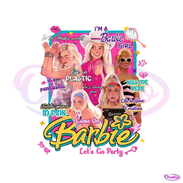 vintage-barbie-party-2023-png-lets-go-party-png-download