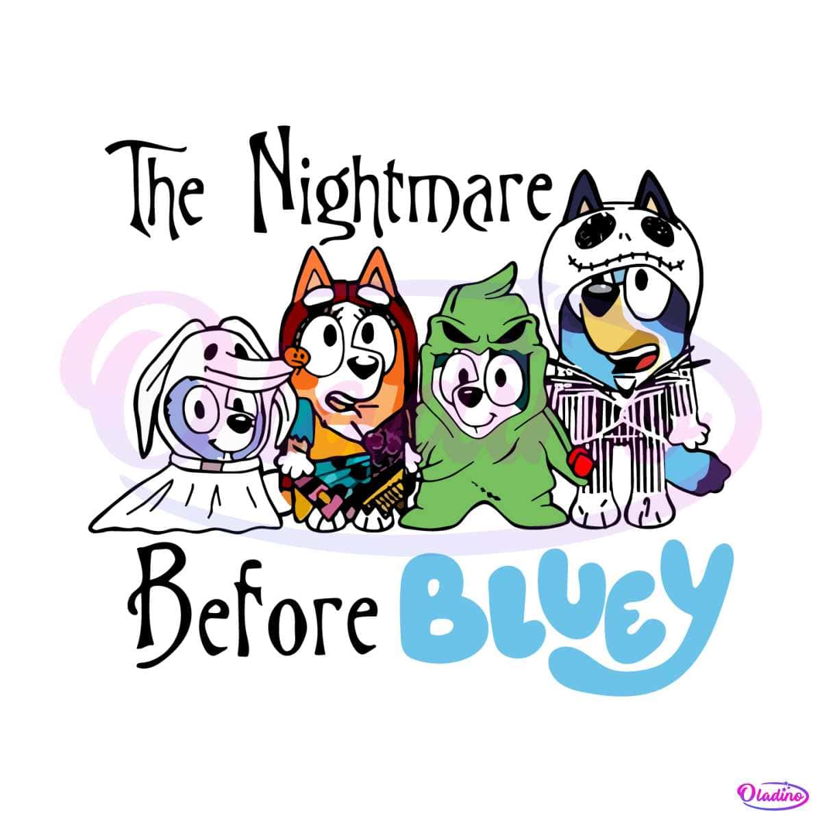 The Nightmare Before Bluey Funny Halloween Shirt