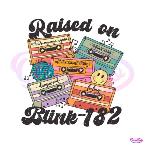 raised-on-blink-182-svg-music-cassette-tape-svg-digital-file