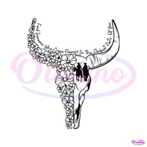 zach-bryan-sun-to-me-svg-floral-bullskull-svg-digital-file