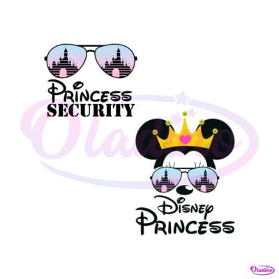 Disney Princess SVG Pincess Security Minnie Ear Crown SVG File