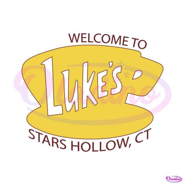lukes-diner-vintage-welcome-to-lukes-stars-hollow-svg-file