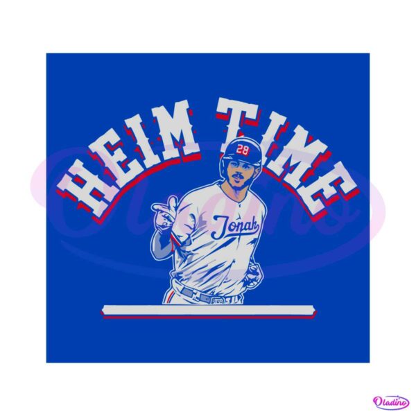 Jonah Nathan Heim Texas Rangers SVG Jonah Heim Time SVG