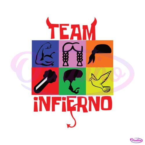 team-infierno-htv-trasnfer-svg-digital-cricut-file