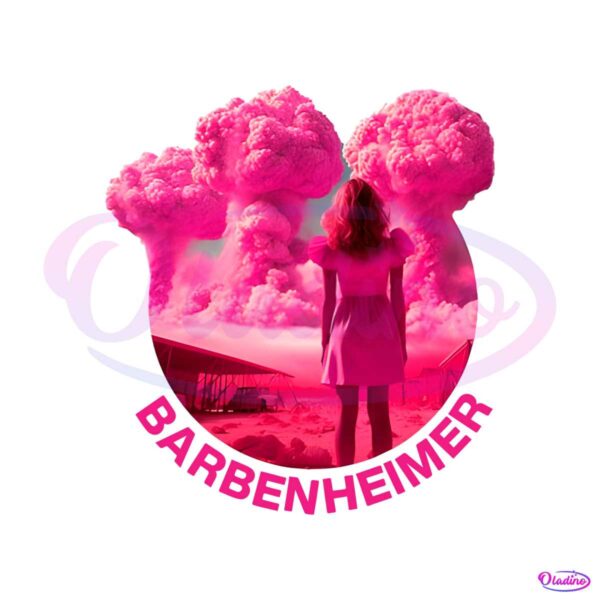 retro-barbenheimer-funny-pink-barbenheimer-png-download