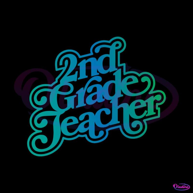retro-second-grade-teacher-svg-graphic-design-file