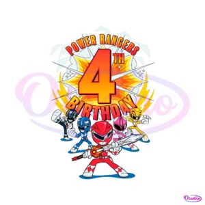 power-rangers-4th-birthday-png