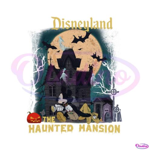 disneyland-the-haunted-mansion-mickey-and-pluto-png-file