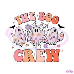 retro-floral-the-boo-crew-halloween-svg-graphic-design