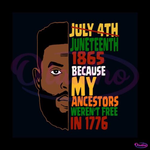 juneteenth-1865-because-my-ancestors-werent-free-in-1776-svg