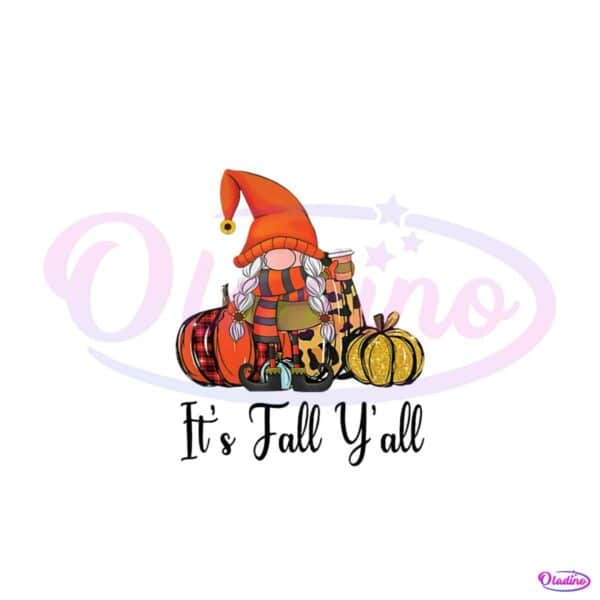 its-fall-yall-gnome-halloween-svg-graphic-design-file