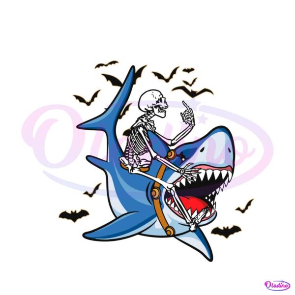 skeleton-sits-on-shark-halloween-svg-cutting-digital-file