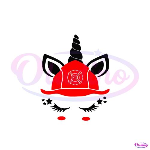 firefighter-unicorn-svg-cute-unicorn-svg-digital-cricut-file