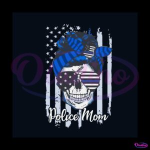 police-mom-skull-svg-american-flag-svg-digital-cricut-file