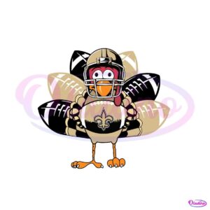 new-orleans-saints-turkey-thanksgiving-svg-digital-file