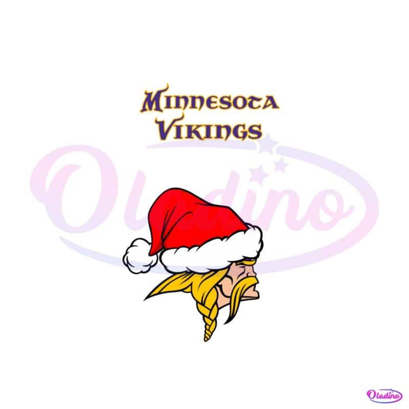 Vikings Skull Mascot Football Svg, Minnesota Vikings Svg