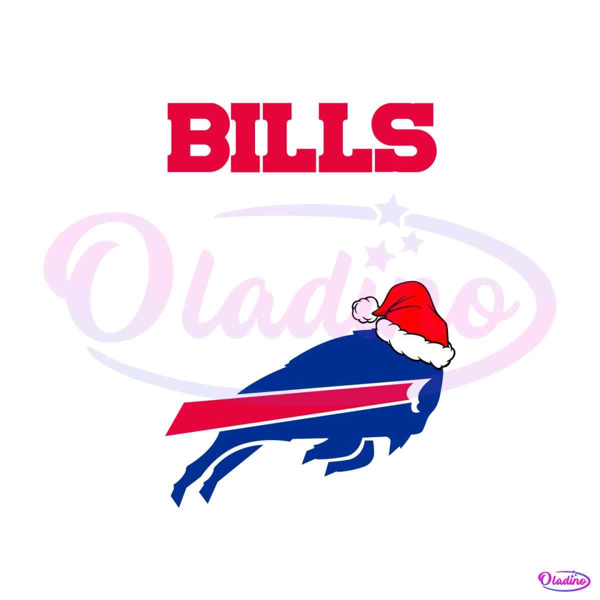 Buffalo Bills NFL Christmas Logo SVG Graphic Design File