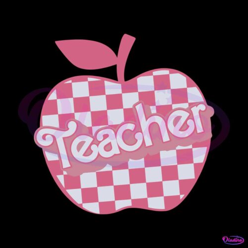 checkered-teacher-svg-kindergarten-teacher-svg-file-for-cricut