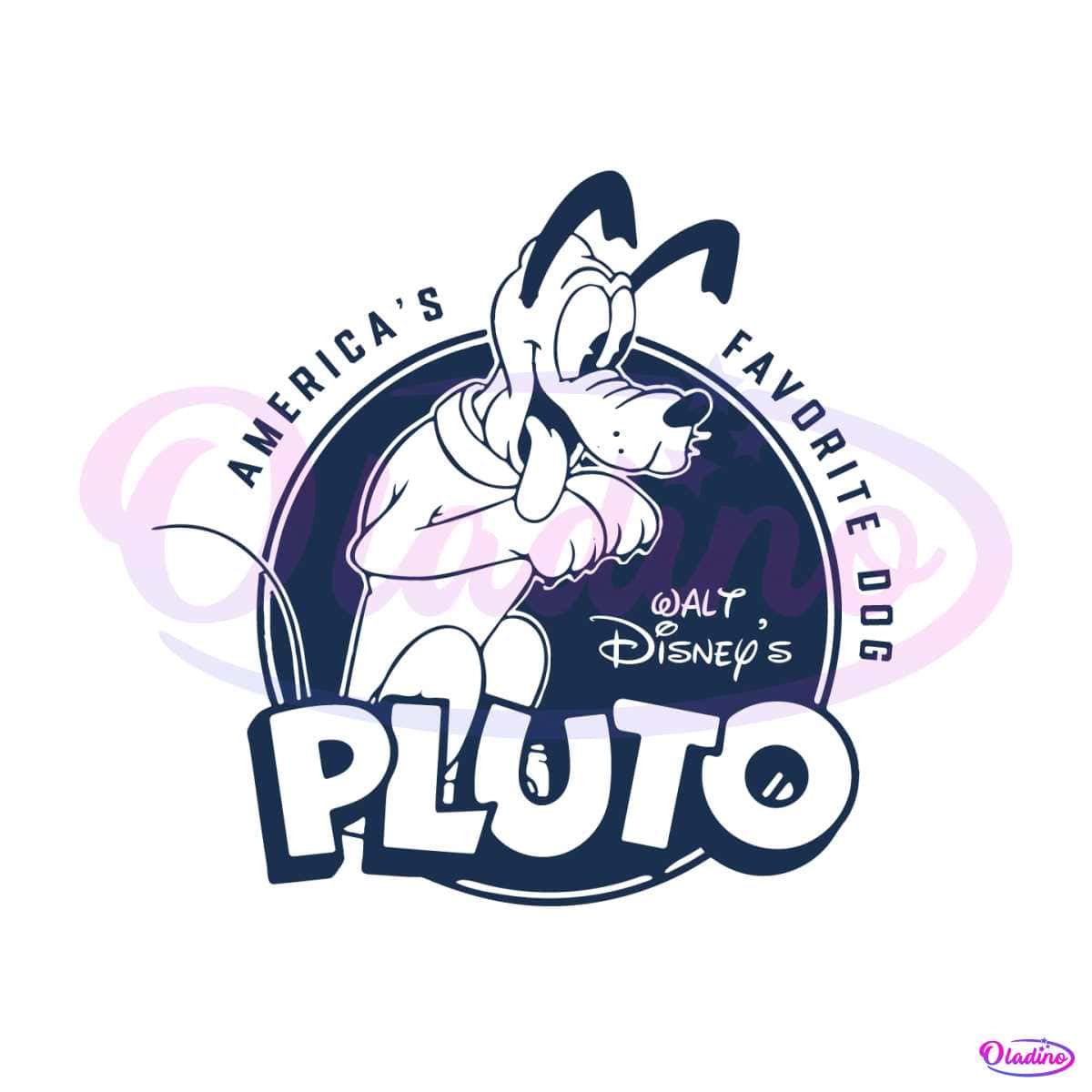 Pluto Americas Favorite Dog SVG Walt Disney SVG Cricut File - Oladino