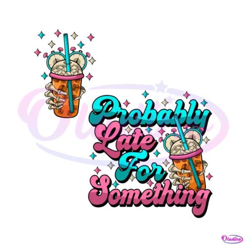 probably-late-for-something-funny-skeleton-svg-digital-file