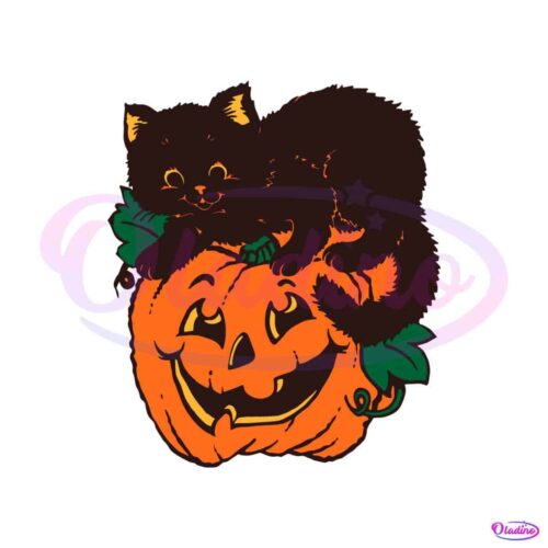 vintage-halloween-pumpkin-and-black-cat-svg-digital-cricut-file