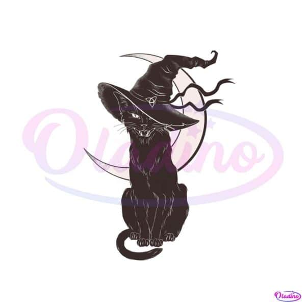 the-witch-black-cat-halloween-svg-cutting-digital-file
