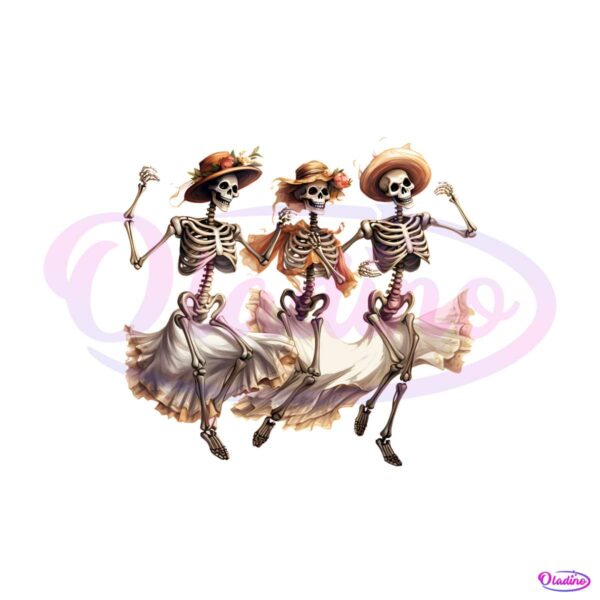 cute-dancing-skeletons-halloween-png-download